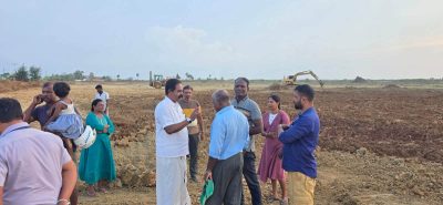 யாழ்ப்பாணத்தில் புதிய குளம் அமைக்கும் பணி தீவிரவகம்: நேரில் பார்வையிட்டு நிதியுதவி வழங்கிய சிறீதரன் எம்.பி!