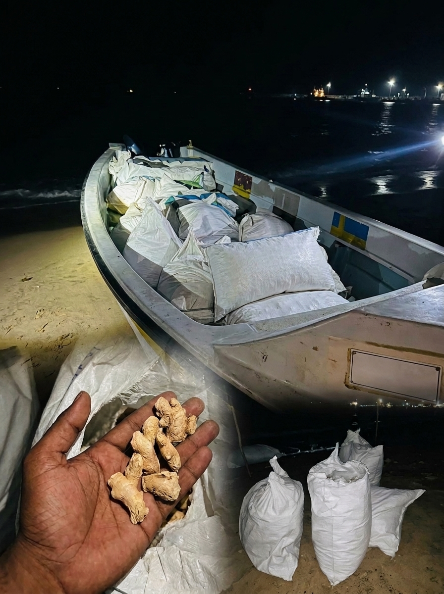 மண்டபம் கடற்கரையில் பரபரப்பு: இலங்கைக்கு கடத்த முயன்ற 1,410 கிலோ சுக்கு, ஏலக்காய் பறிமுதல் – 20 பேர் தப்பியோட்டம்!